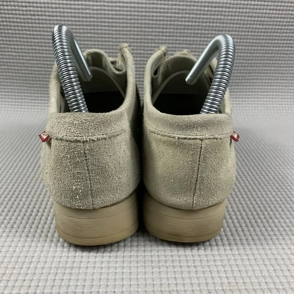 Clarks Women’s Shoes Size 6.5 Sand Suede Leather Lace-up Shoes